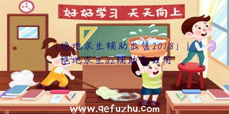 「绝地求生辅助出售2018」|绝地求生dz辅助怎么用